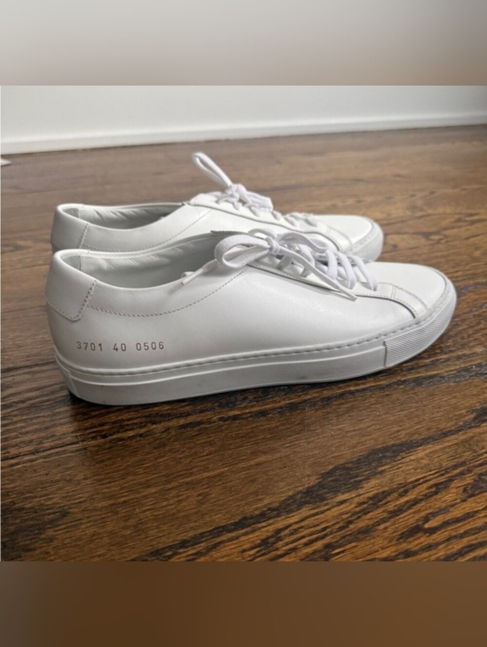 Common Projects Women's Original Achilles Leather Low-Top Sneakers - Picture 3 of 16